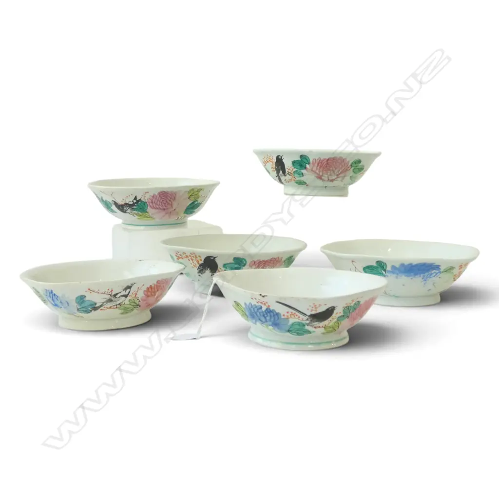 6 ORIENTAL BOWLS 200mm dia Image 1++