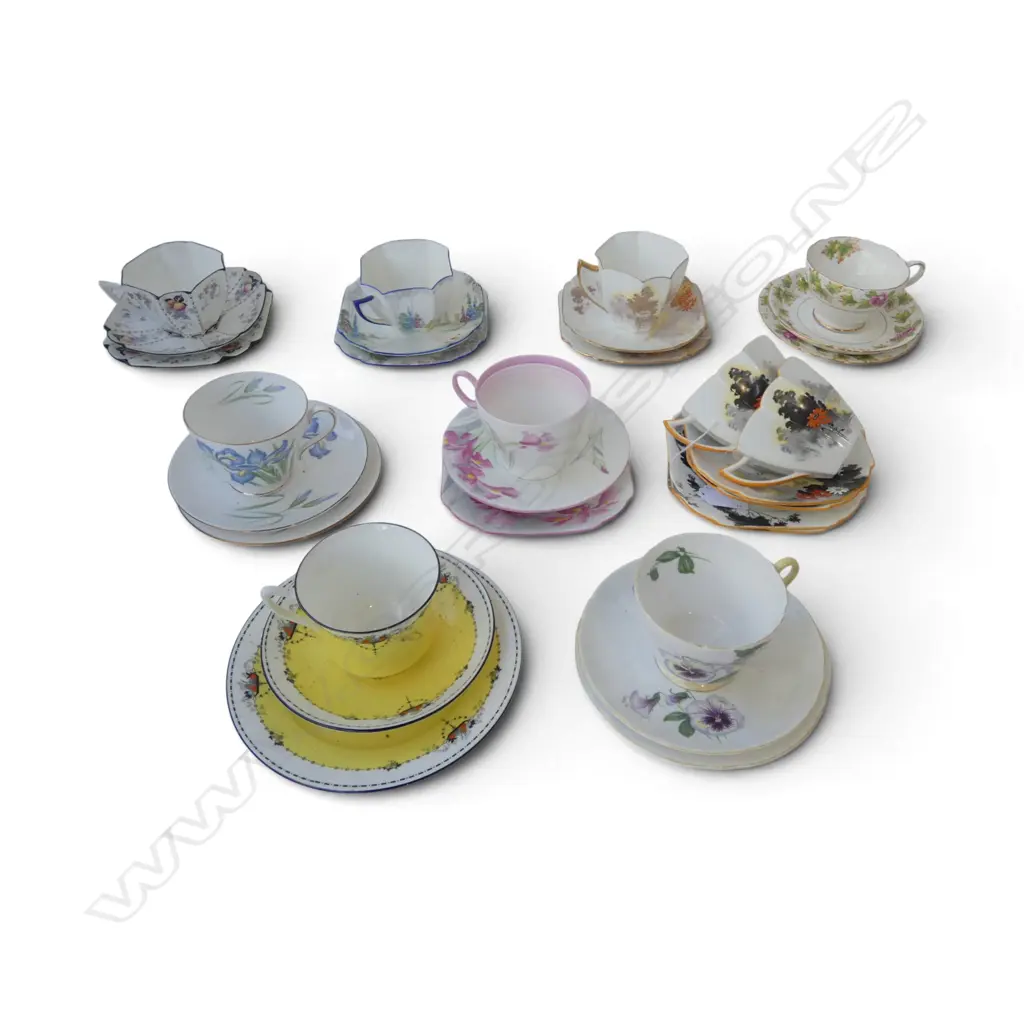 10 SHELLEY CHINA CSPS MIXED PATS Image 1++