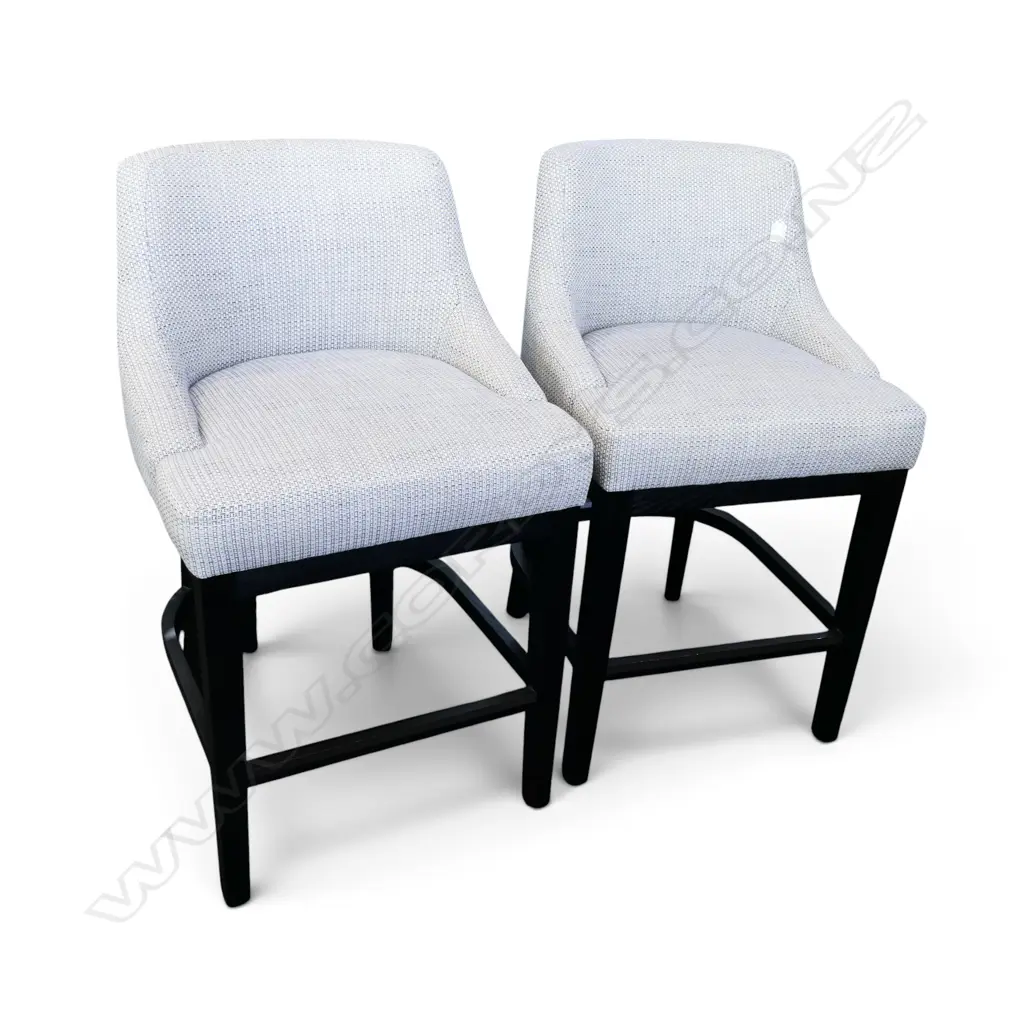 PR MODERN UPHOLSTERED BAR STOOLS upholstery marked H.940mm Image 1++