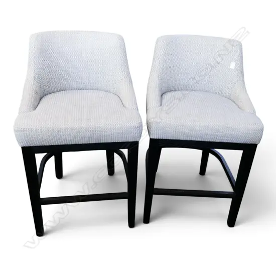 PR MODERN UPHOLSTERED BAR STOOLS upholstery marked H.940mm