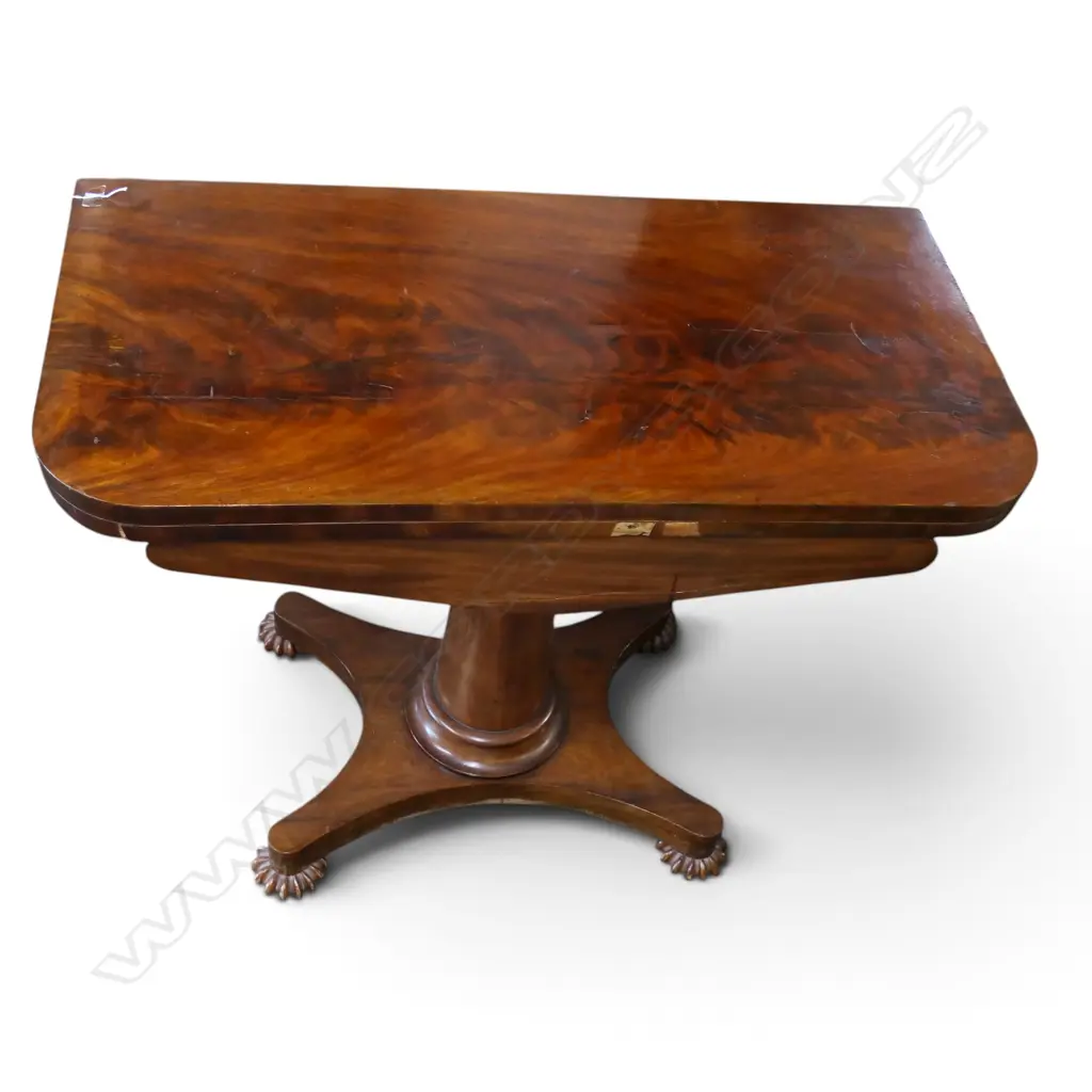 ANTIQUE MAHOGANY GAMES TABLE 900x1000x680mm FAULTS Image 1++