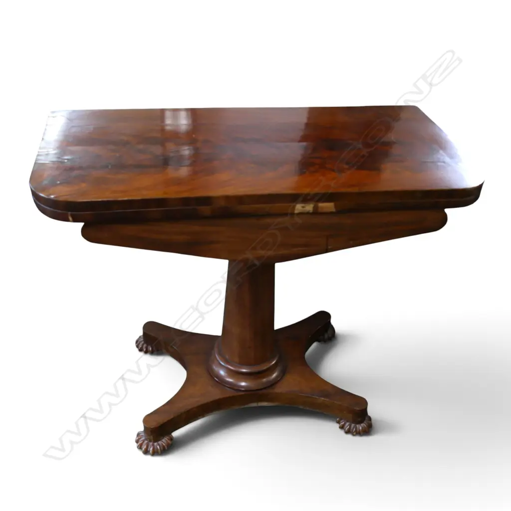 ANTIQUE MAHOGANY GAMES TABLE 900x1000x680mm FAULTS Image 1++