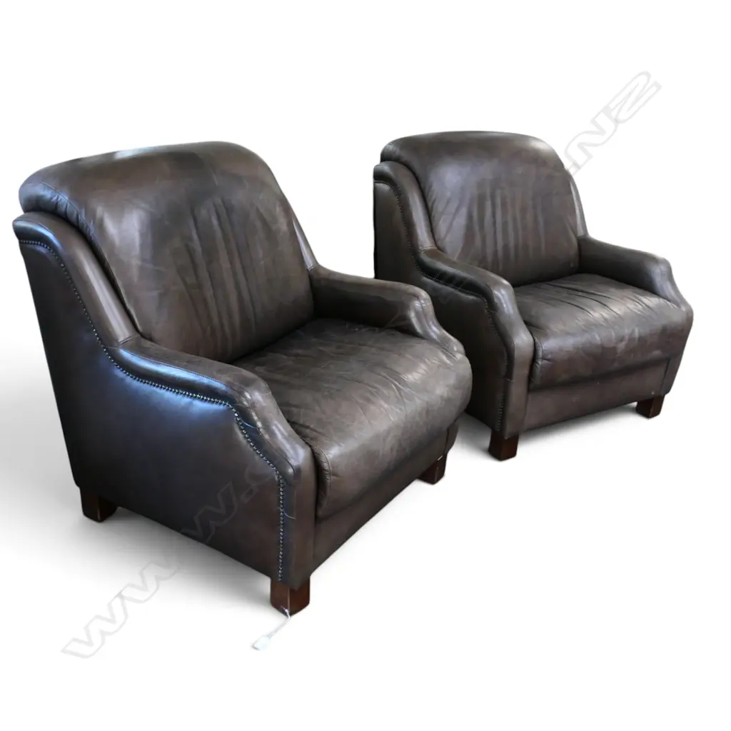 PR LEATHER ARMCHAIRS, SOME MARKS 860x850x920mm Image 1++