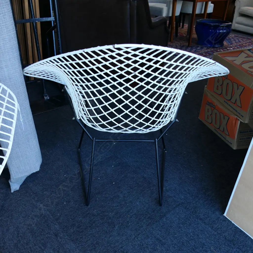 PR WIRE GRID CHAIRS; BERTOIA DIAMOND STYLE 860x700x770mm Image 1++