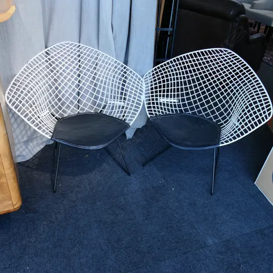 PR WIRE GRID CHAIRS; BERTOIA DIAMOND STYLE 860x700x770mm