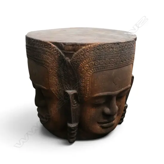 DECORATIVE CAST RESIN AND CONCRETE TABLE Dia.620mm