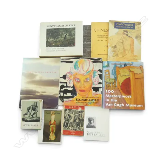 MISC ART PUBLICATIONS INCL. GAUGUIN, VAN GOGH, ASIAN AND CHINESE ART PAMPLETS ETC