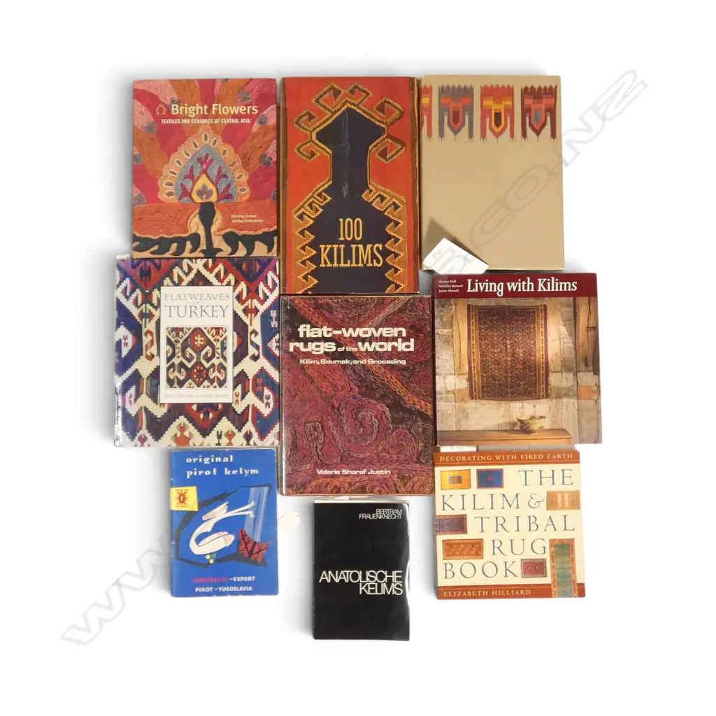 NINE PUBLICATIONS - FLAT WEAVE TEXTILES  - KILIMS ETC Image 1++