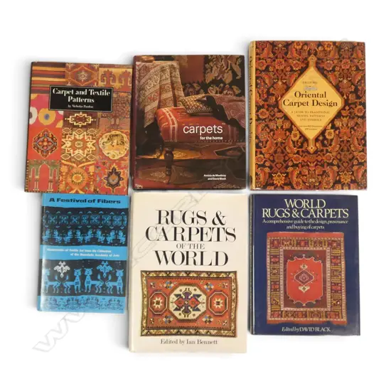 SIX PUBLICATIONS - ORIENTAL CARPETS, WORLD RUGS ETC.
