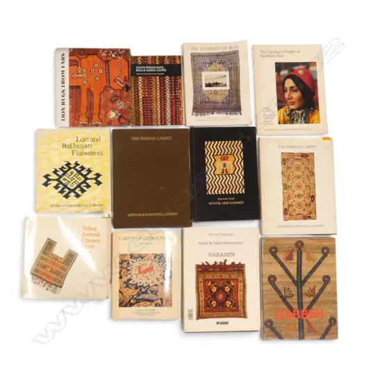 TWELVE PUBLICATIONS - PERSIANS TEXTILES, SADDLE BAGS AND ANIMAL COVERS