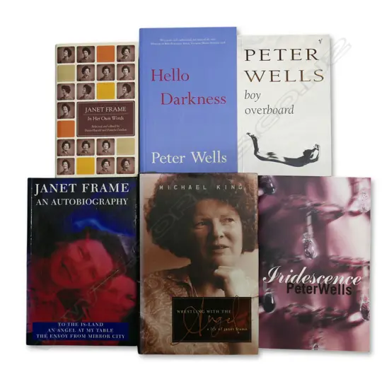 6 PUBLICATIONS - JANET FRAME X 3 AND PETER WELLS X 3 