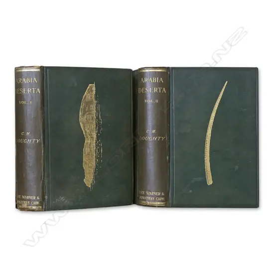 CM DOUGHTY ‘TRAVELS IN ARABIA DESERTA’ VOL 1-2, LEE, WARNER & JONATHAN CAPE. 1921. 2ND ED
