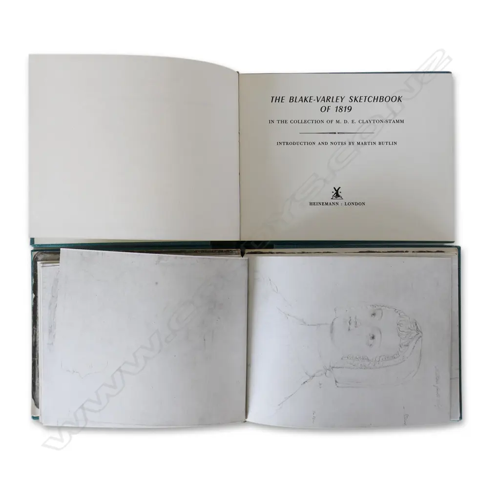 ‘THE BLAKE-VARLEY SKETCHBOOK OF 1819 IN THE COLLECTION OF MDE CLAYTON-STAMM’ 2 VOLS IN SLIPCASE. LTD EDITION OF 800 Image 1++