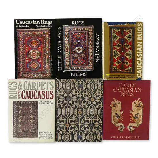 6 PUBLICATIONS - CAUCASIAN RUGS AND CARPETS