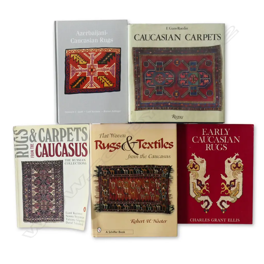 5 PUBLICATIONS - CAUCASIAN RUGS AND CARPETS INCL; AZERBAIJAMI - CAUCASIAN RUGS BY LATIF KERIMOV Image 1++