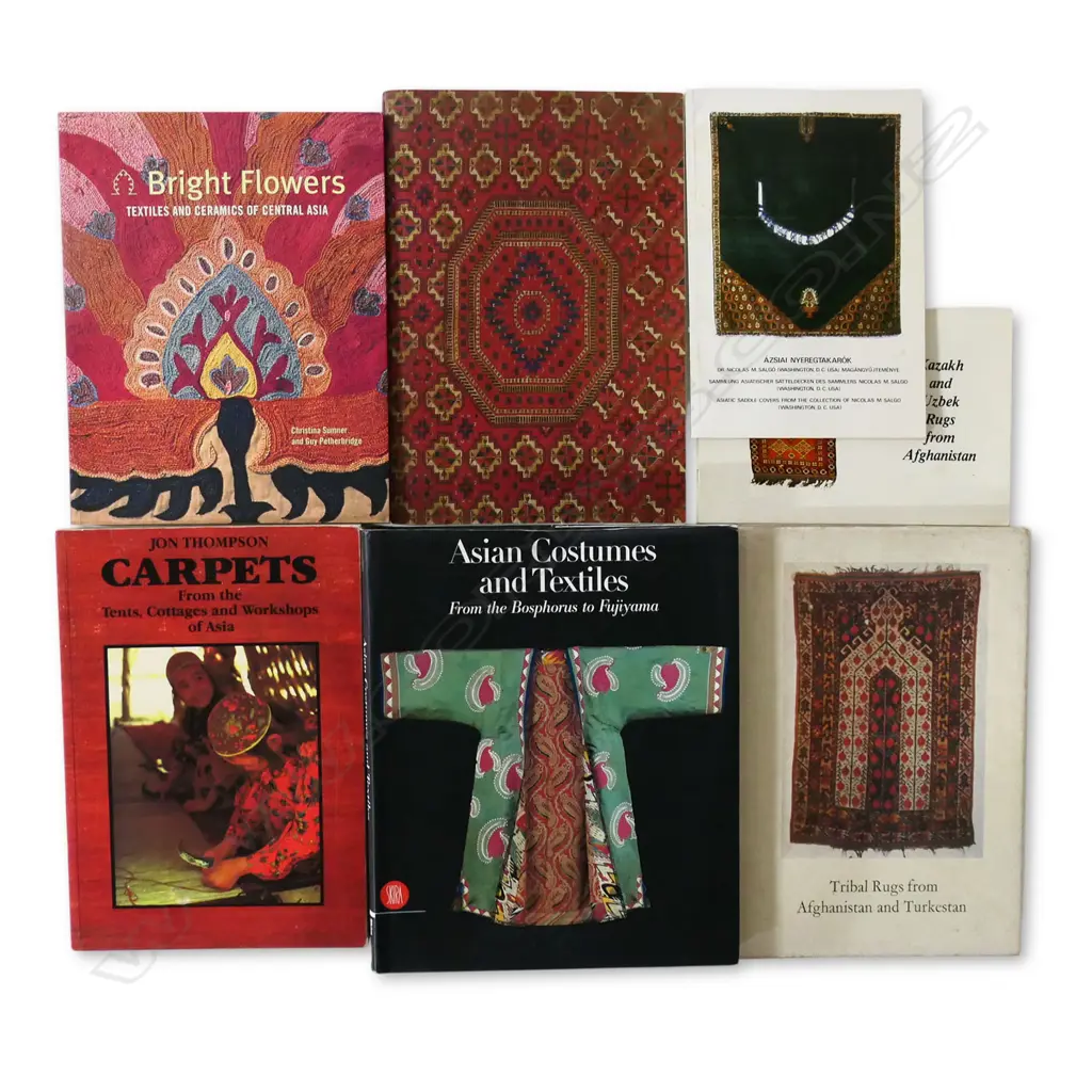 7 PUBLICATIONS - CENTRAL ASIAN COSTUMES AND TEXTILES, AND TRIBAL RUGS Image 1++
