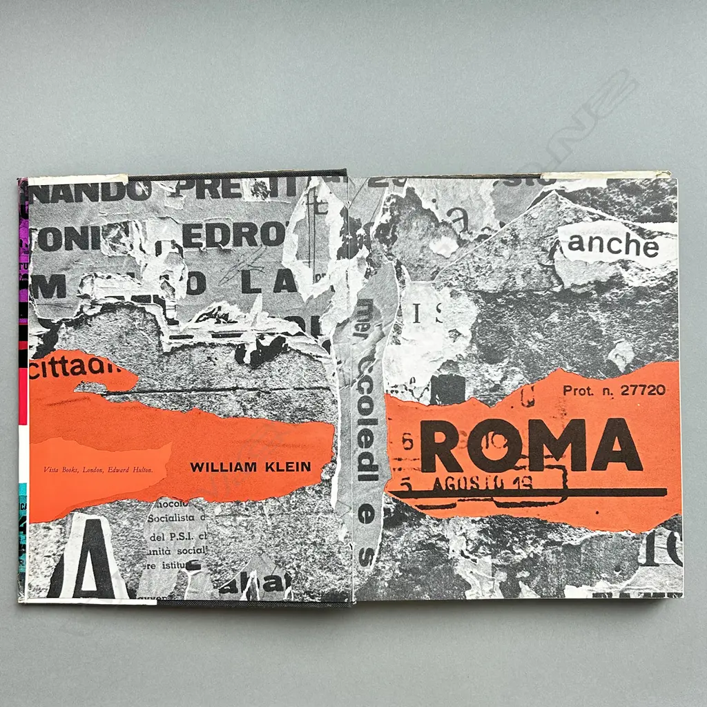 WILLIAM KLINE 'ROME', RARE 1959 1ST EDITION, VISTA BOOKS, HARDBACK w DUST JACKET (worn) Image 1++