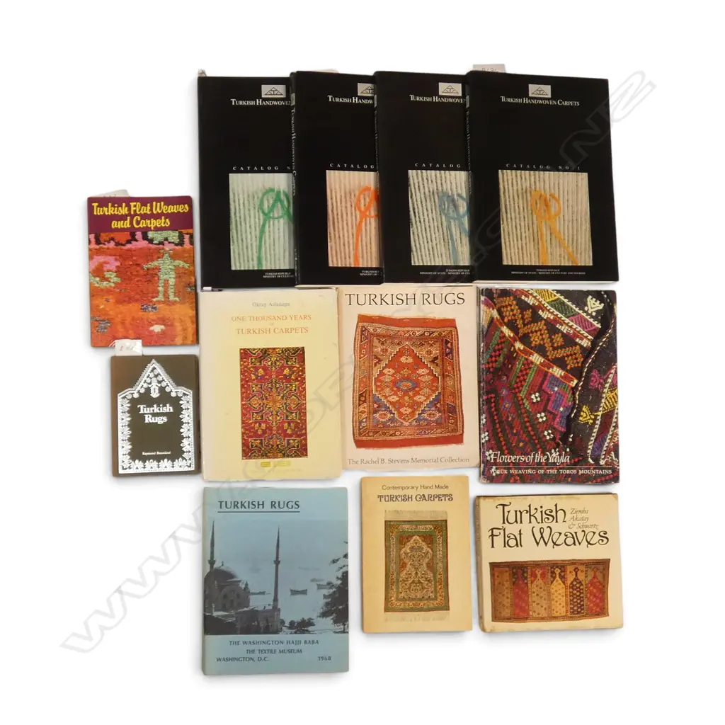 TWELVE PUBLICATIONS - INCL 'TURKISH HANDWOVEN CARPETS BOOKS 1-4',  Image 1++