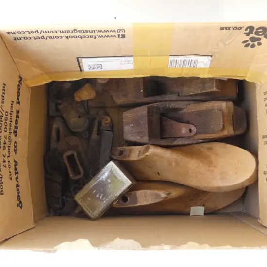 SHOE LASTS, SPRING BALANCE SCALES ETC