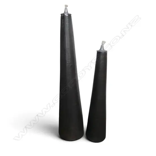 2 CERAMIC CONE OUTDOOR OIL LAMPS H.810, 640mm