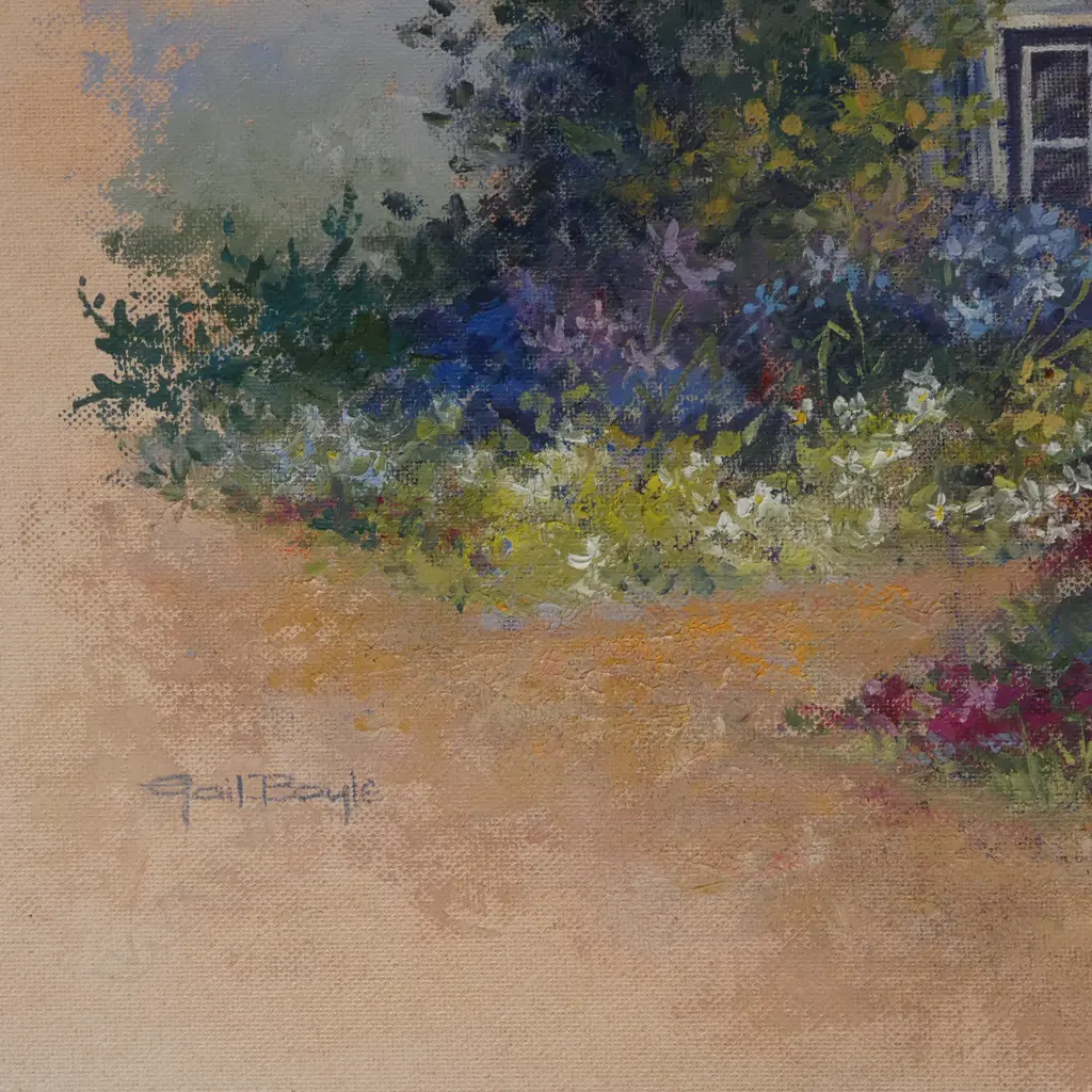 GAIL BOYLE, 2 VILLA PAINTINGS, OIL ON CANVAS, 340x440mm Image 1++