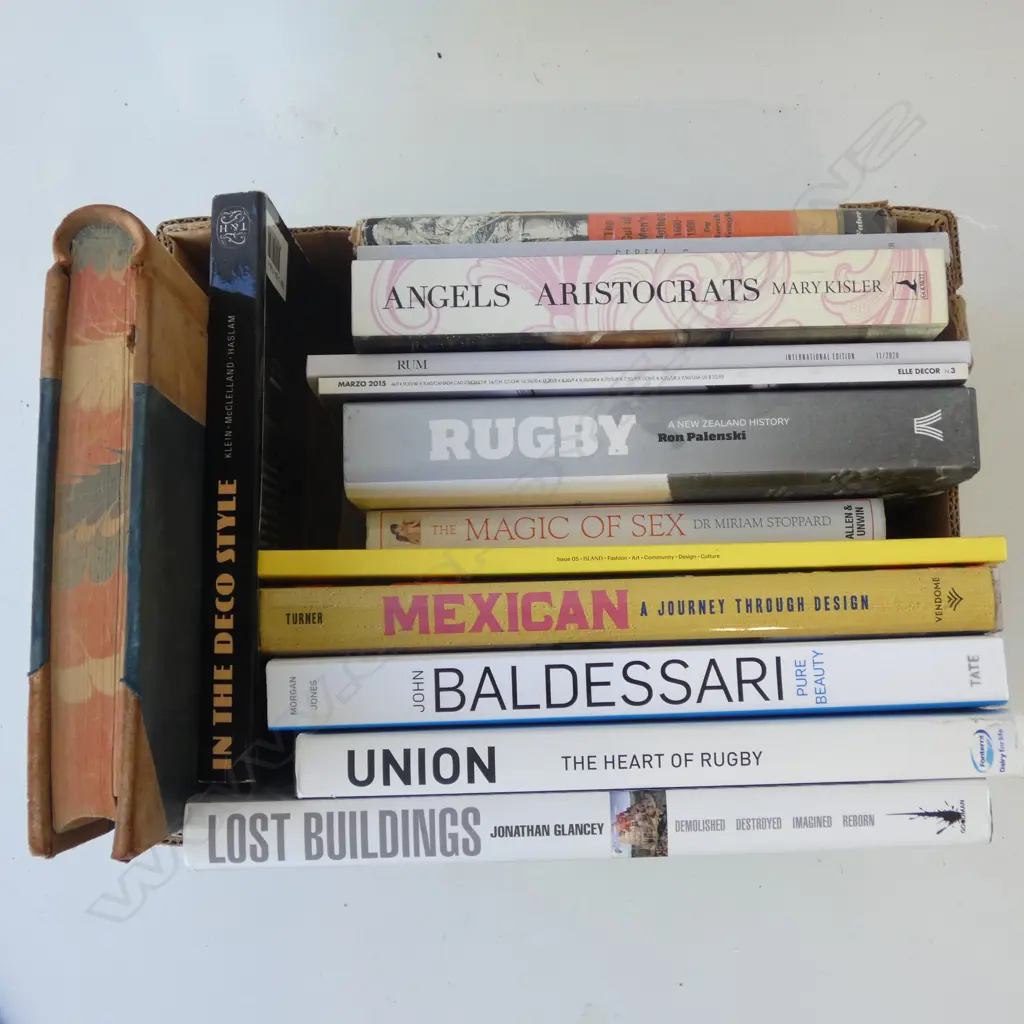 ASST. BOOKS; RUGBY, MEXICAN DESIGN, DESIGN MAGAZINES ETC Image 1++