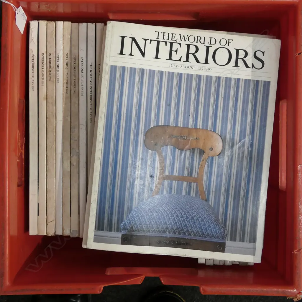 WORLD OF INTERIOR MAGAZINES 1982-1985 Image 1++