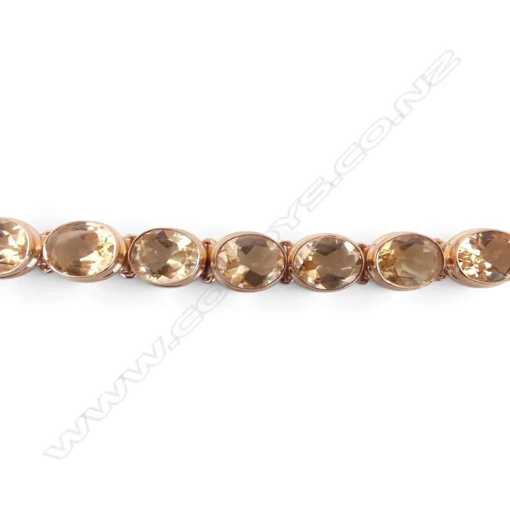 SILVER GILT CITRINE BRACELET  Image 1++