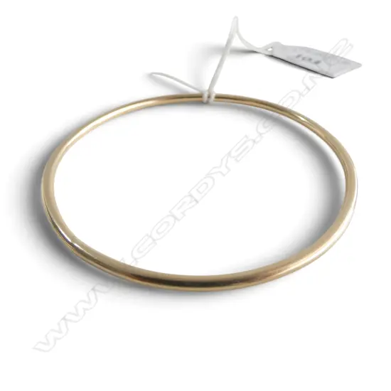 9ct GOLD SOLID HOOP BANGLE 13.4gms