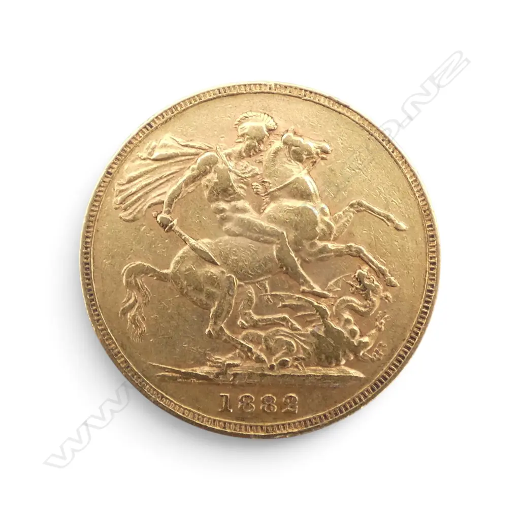 1882 FULL SOVEREIGN Image 1++