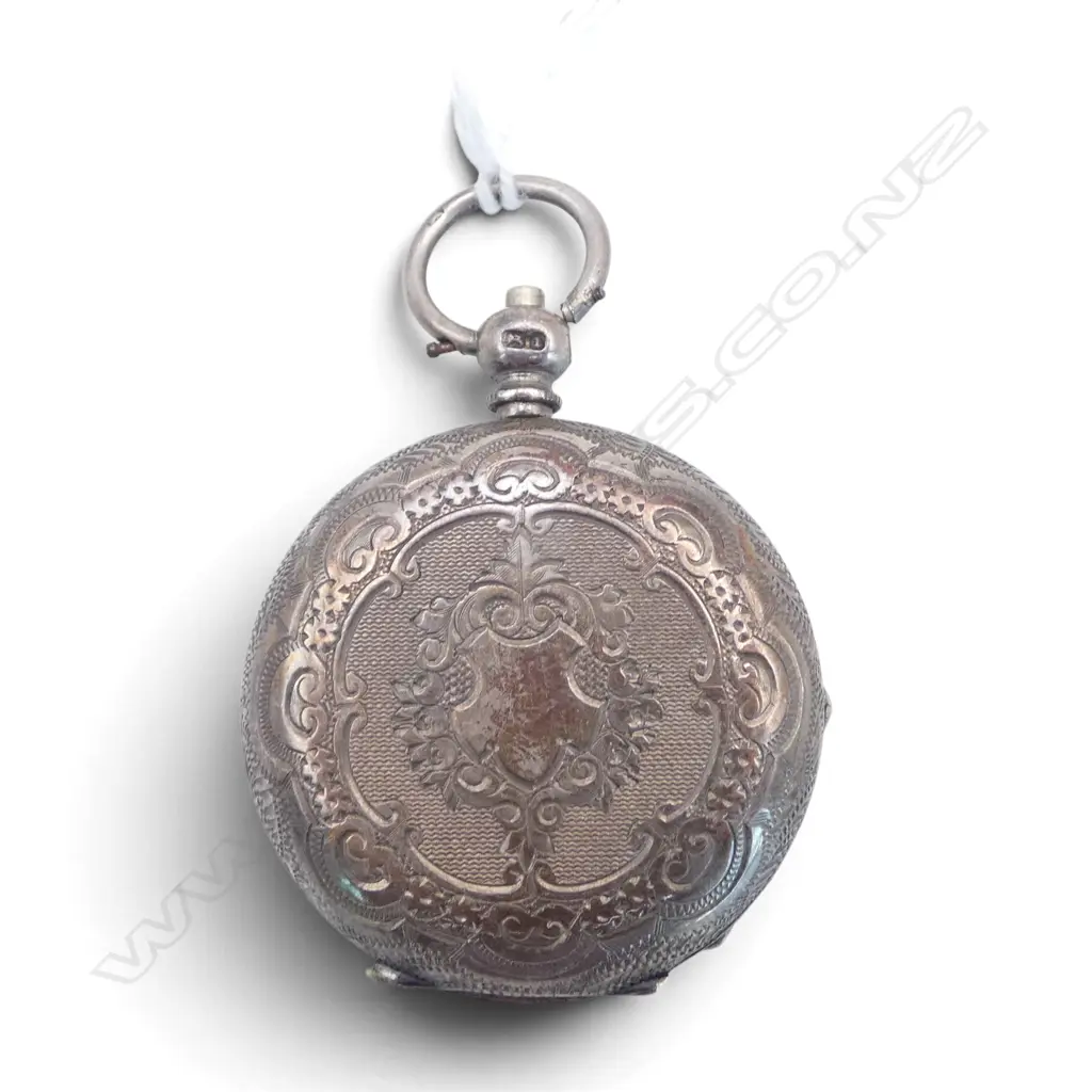 CHESTER 1882 SILVER HUNTER POCKET WATCH mid size glass loose Image 1++