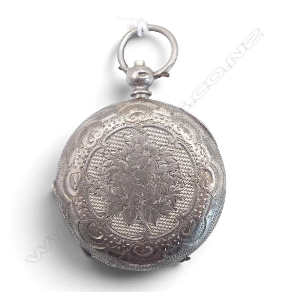 CHESTER 1882 SILVER HUNTER POCKET WATCH mid size glass loose Image 1++