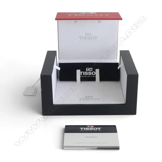 TISSOT WATCH BOX WITH POUCH & BOOKLET L170MM - no watch