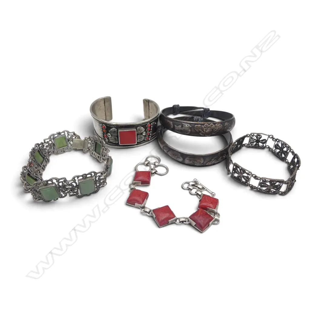 6 ASST BRACELETS [SOME SILVER] Image 1++