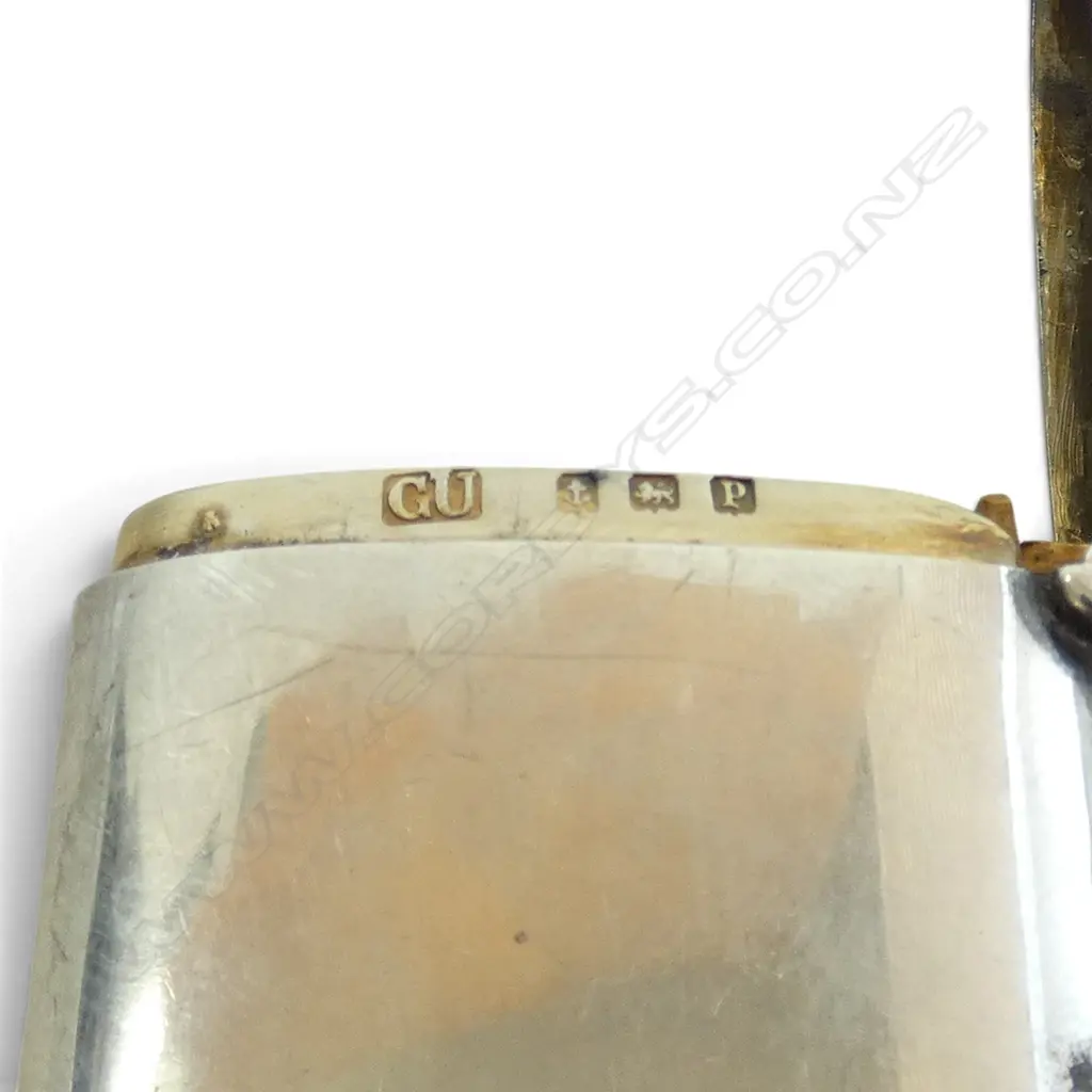 Stg Silver Plain Vesta, Birmingham 1914, 43.6gms, L.55mm Image 1++