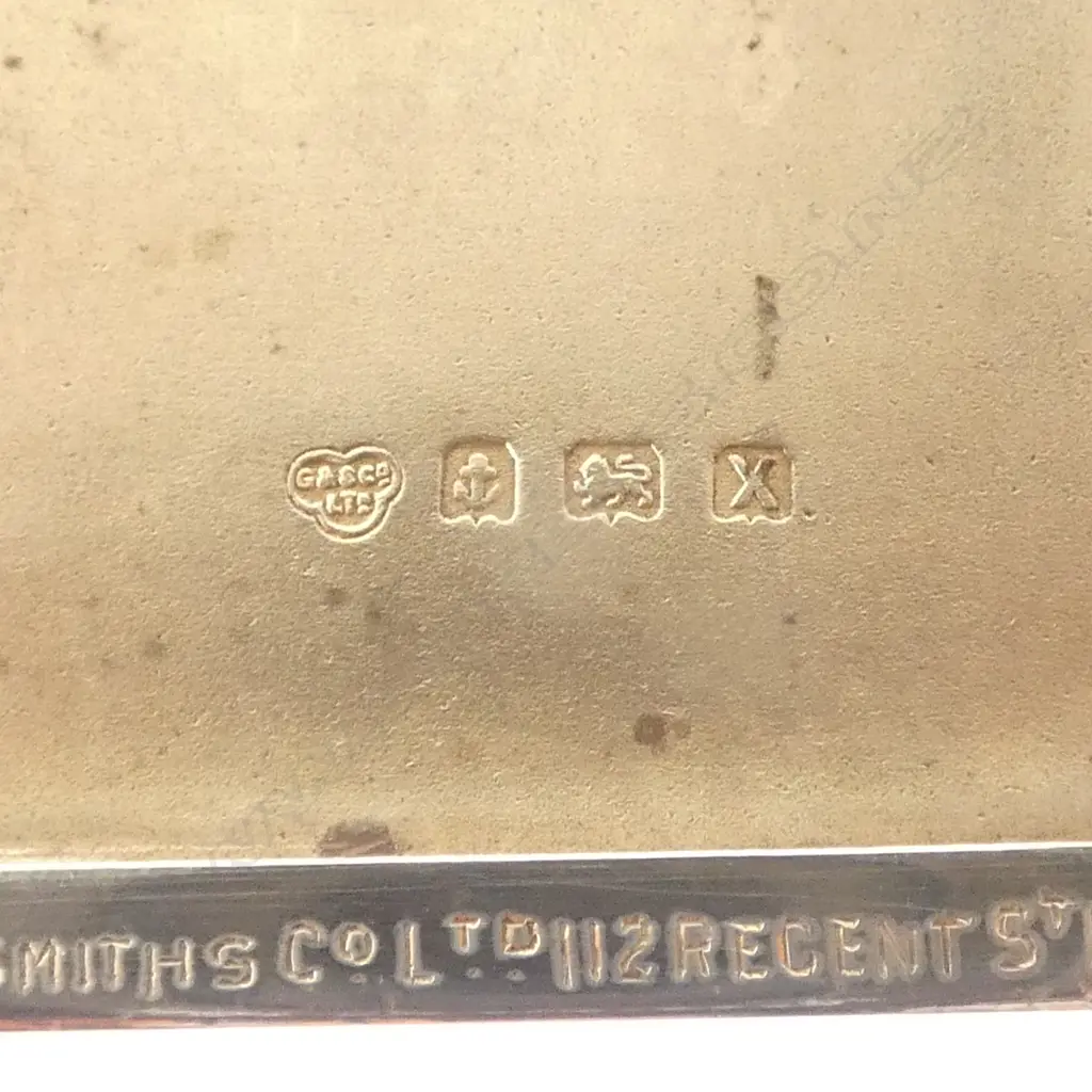 STG SILVER CIG. CASE, BIRMINGHAM 1947, 171gms Image 1++