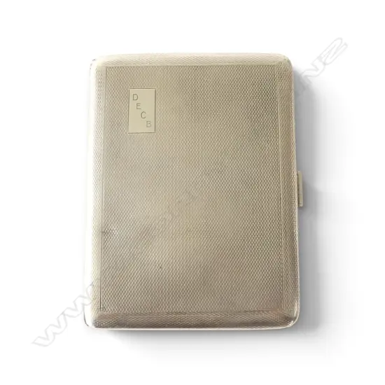 STG SILVER CIG. CASE, BIRMINGHAM 1947, 171gms