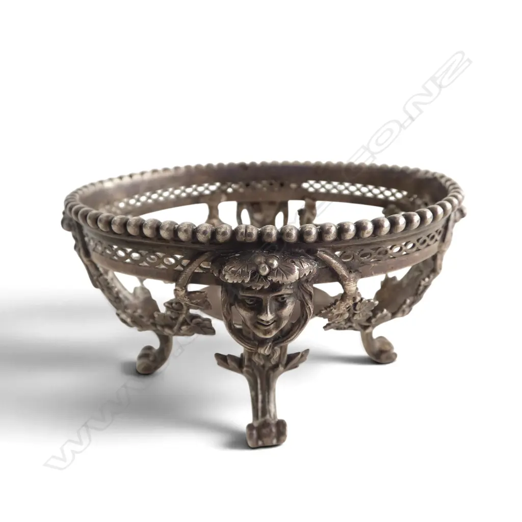 ORNATE FRENCH 960 SILVER SALT (NO LINER) W.85mm 84gms TESTING AS 96% Image 1++