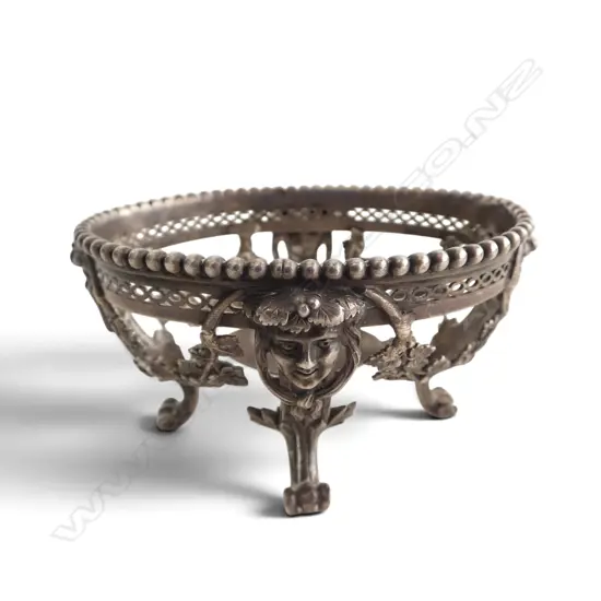 ORNATE FRENCH 960 SILVER SALT (NO LINER) W.85mm 84gms TESTING AS 96%