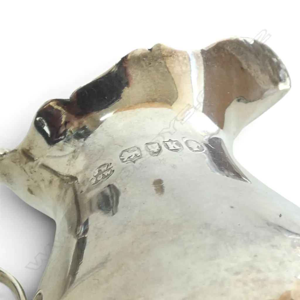 VICTORIAN STG SILVER CREAM JUG ON 3 FEET, LONDON 1885, 64.5gms, H.90mm Image 1++