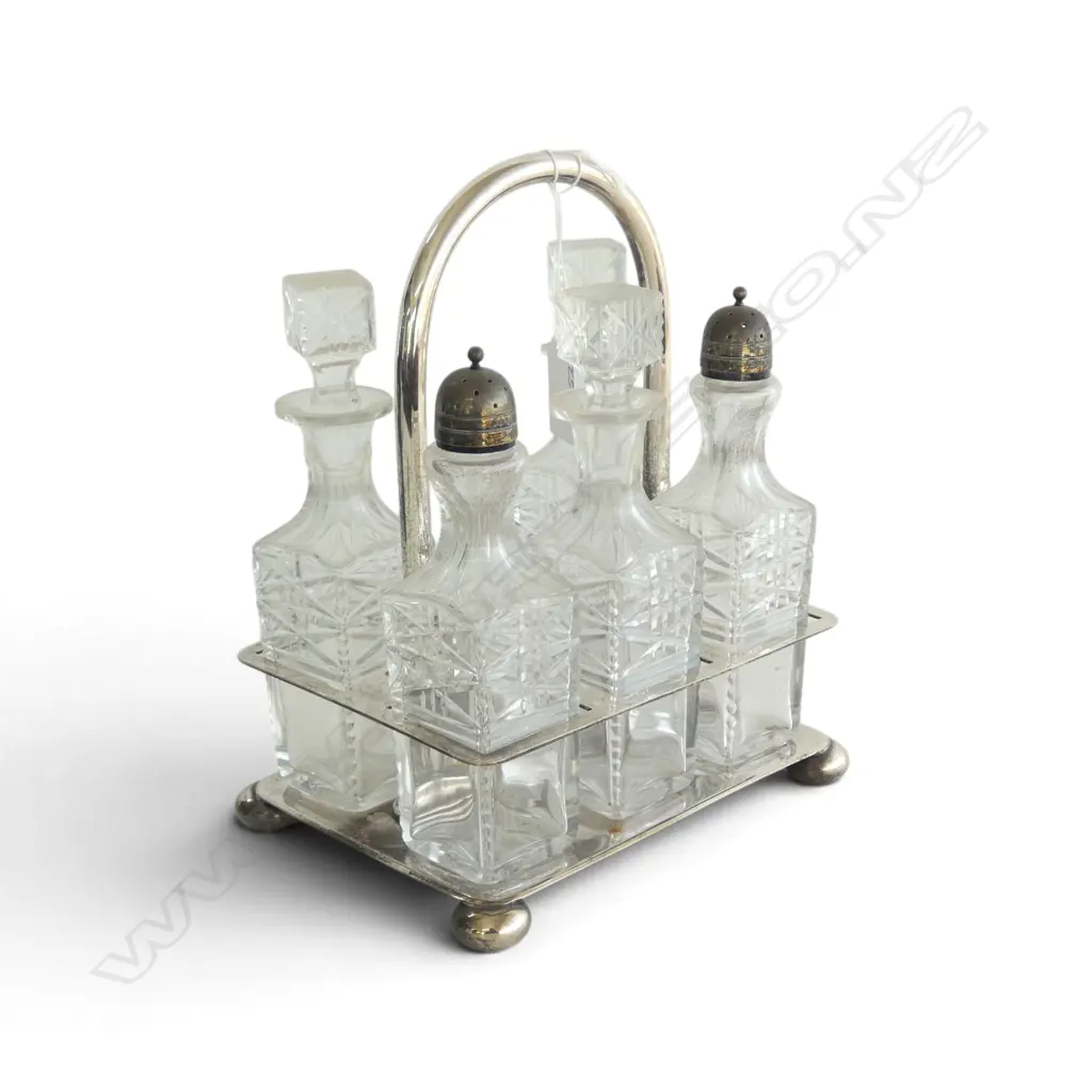 CRUET SET one bottle missing H.240mm Image 1++
