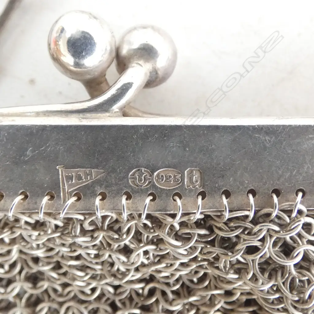 925 SILVER COIN PURSE W.100mm 93gms Image 1++