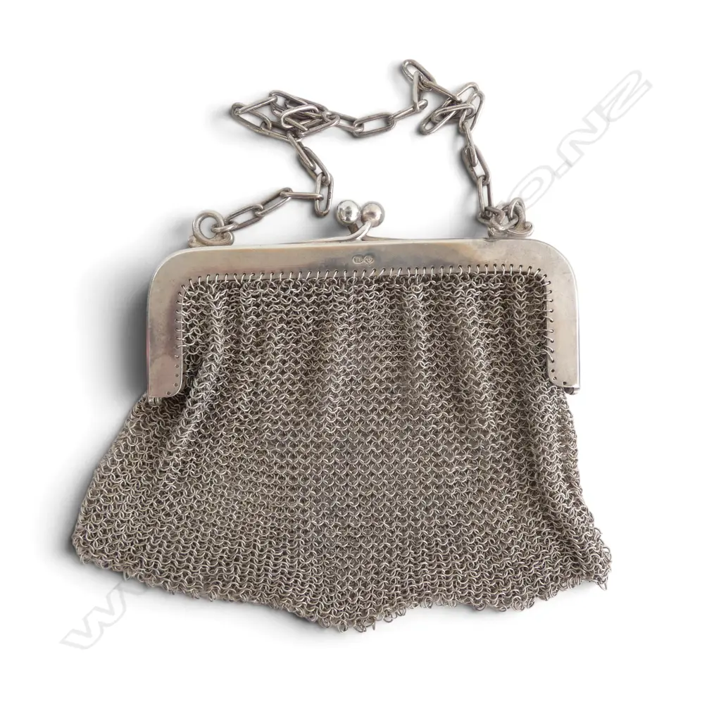 925 SILVER COIN PURSE W.100mm 93gms Image 1++
