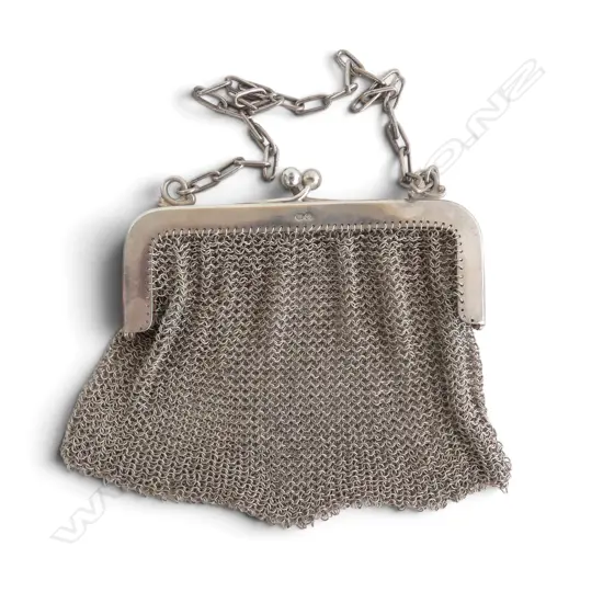 925 SILVER COIN PURSE W.100mm 93gms