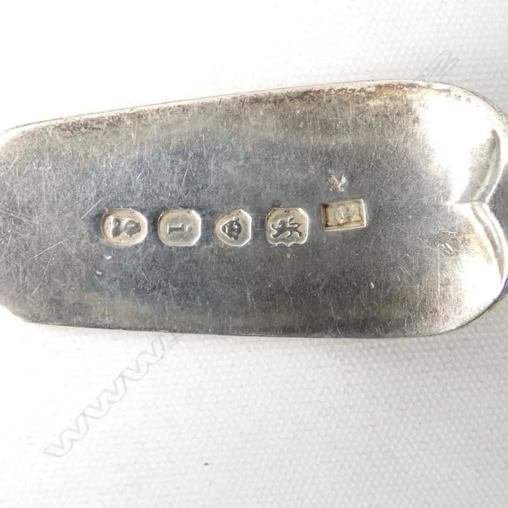 6 (5 + 1) SILVER FIDDLE PATTERN DESSERT SPOONS. 5 x London 1816 + other. 258.6gms Image 1++