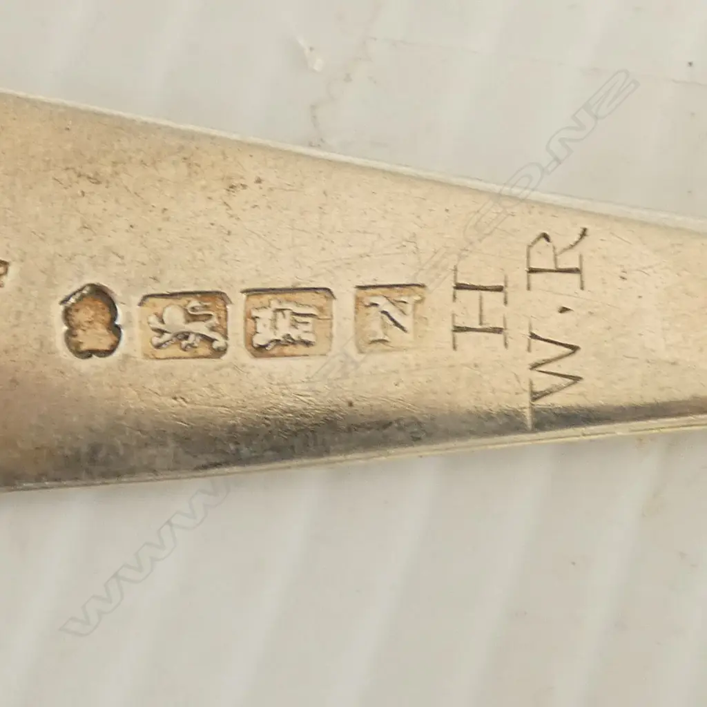 3 GEORGIAN STG SILVER SPOONS, 176gms Image 1++