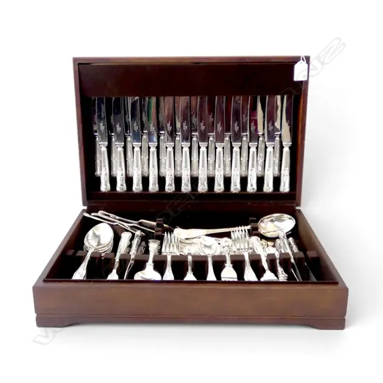 SILVER PLATE CUTLERY CANTEEN W.455mm