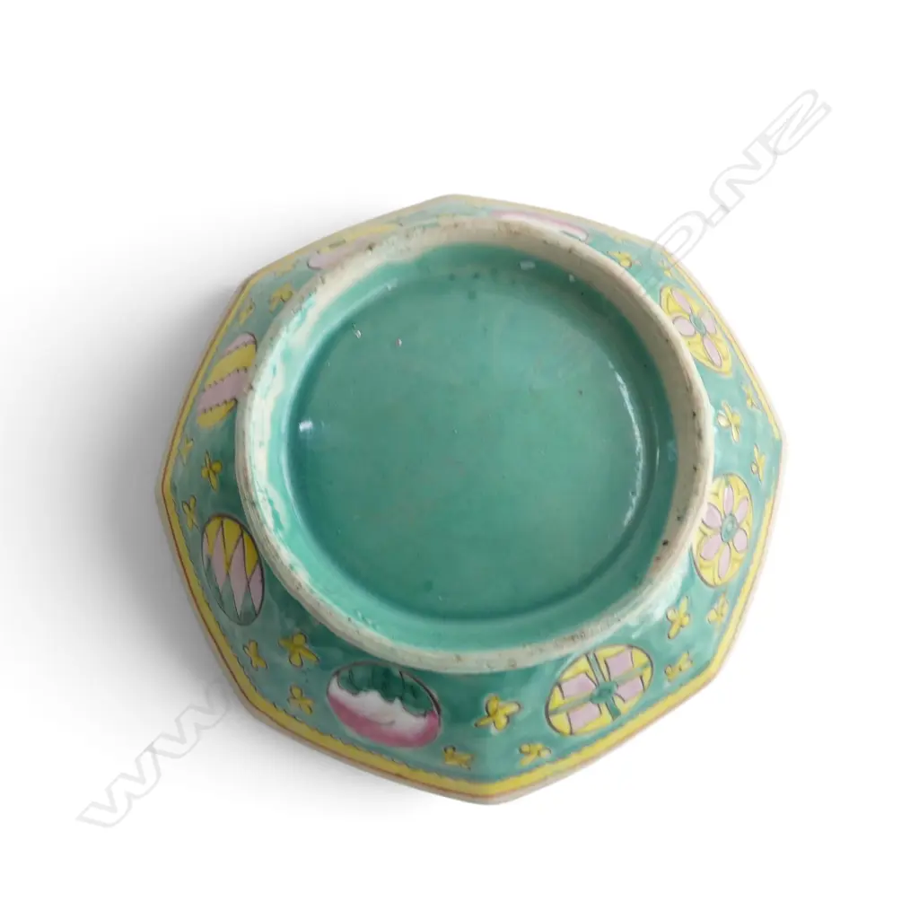 2 ORIENTAL CELADON PLATES + PR BOWLS 200mm dia Image 1++