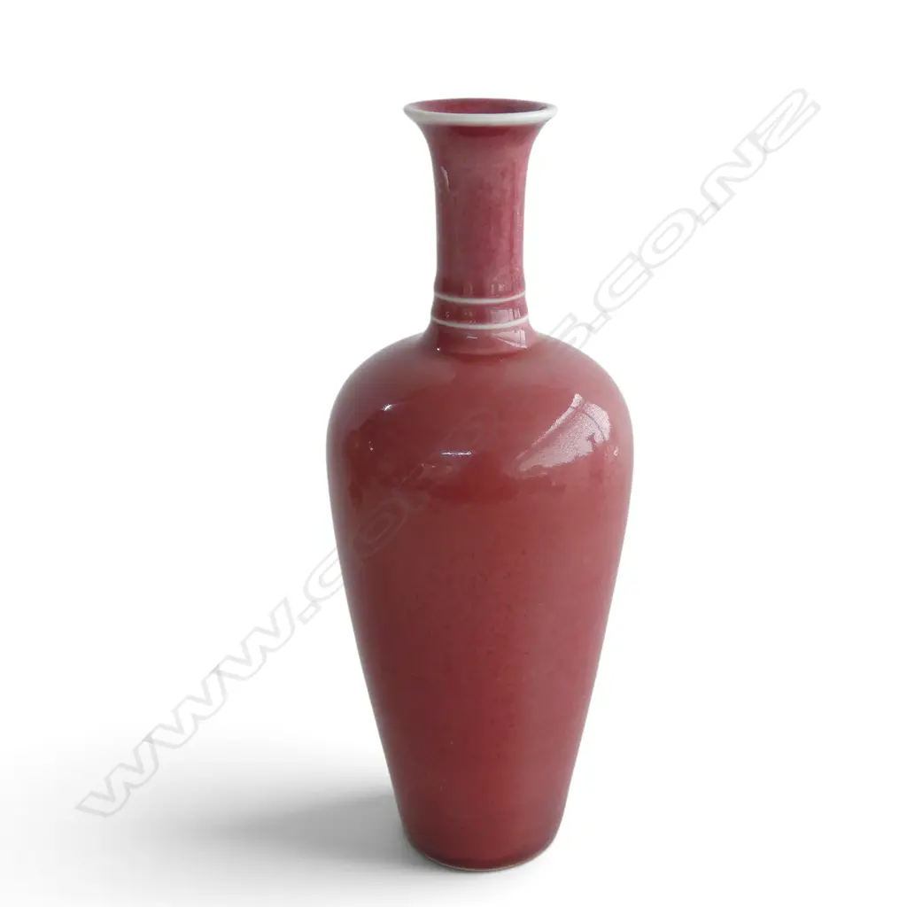 ORIENTAL RED GLAZED VASE H.225mm Image 1++
