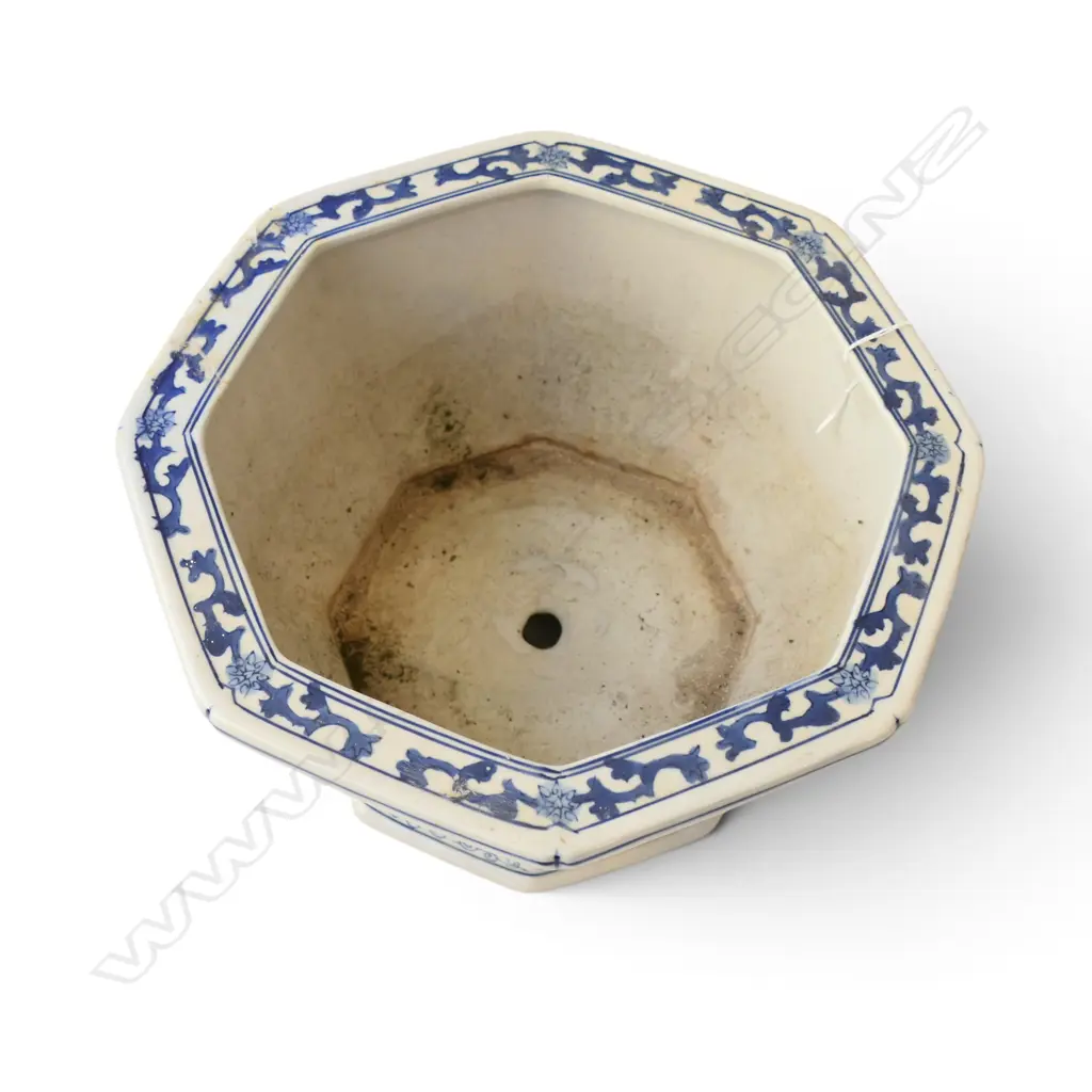 ORIENTAL B/W JARDINIERE H.185mm  Image 1++